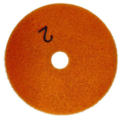 돌 유연 Abrasive 4 &quot;고무 결합 3 단계 닦기 패드 그라나이트 밀링 도구