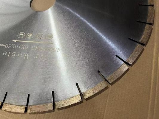 파키스탄 돌 대리석 다이아몬드 절단 디스크 450mm U 슬롯 절단기 40*5.0*10mm 날카성