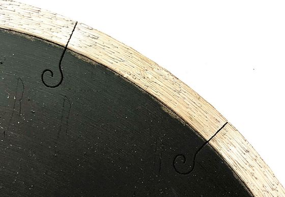 색상 맞춤형 350mm 생선 갈고리 톱 블레이드 포스텔렌 타일 세라믹의 가장자리를 절단