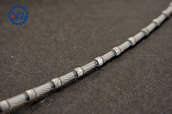 돌 절단 다이아몬드 와이어 톱과 11.0mm 진경 진경 및 미터 당 37pcs 진경