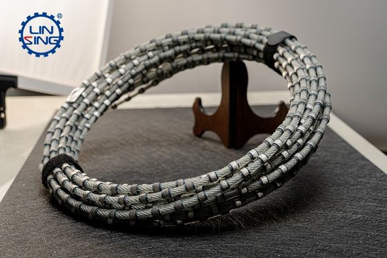 8고 정밀 대리석 블록 절단을위한.8mm sintered Bead 플라스틱 다이아몬드 와이어 자