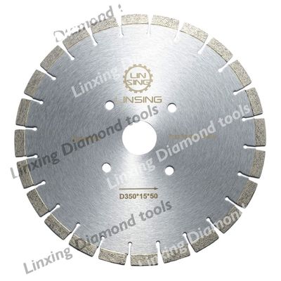 D340/400/450mm 다이아몬드 톱 블레이드 날카로운 초석 절단 24 인치 당 치아 디자인