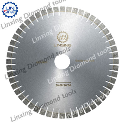 D340/400/450mm 다이아몬드 톱 블레이드 날카로운 초석 절단 24 인치 당 치아 디자인