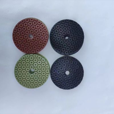 100mm 합창 및 다이아몬드 그라인트 대리석 돌 바닥 닦기 패드 습한 건조 닦기