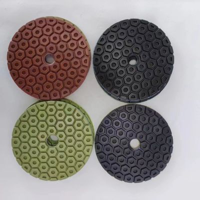 100mm 합창 및 다이아몬드 그라인트 대리석 돌 바닥 닦기 패드 습한 건조 닦기