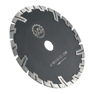 핫 프레스 D230mm T 타입 다이아몬드 도구 보호 치아와 함께 돌 건조 절단
