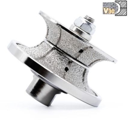 정밀 돌 프로파일링 및 밀링을 위한 전자 접착 다이아몬드 라우터 비트 V30 D75MM
