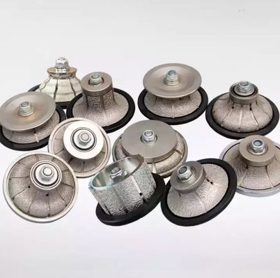 정밀 돌 프로파일링 및 밀링을 위한 전자 접착 다이아몬드 라우터 비트 V30 D75MM