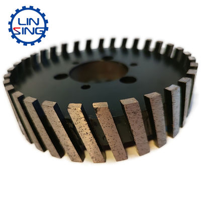 유연하고 내구성 다이아몬드 세그먼트 된 CNC 터보 스터빙 휠 86mm 휠
