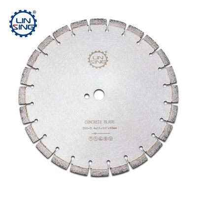 350mm 콘크리트 레이저 용접 다이아몬드 톱 블레이드 콘크리트 24Z 절단