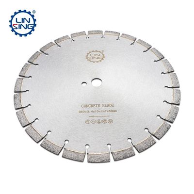 350mm 콘크리트 레이저 용접 다이아몬드 톱 블레이드 콘크리트 24Z 절단