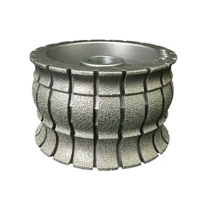 64-134mm 긴 수명 돌 블록 프로파일링 도구 CNC 진공 도장 다이아몬드 밀링 휠 프로파일링