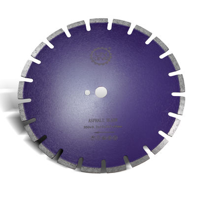 10mm 블레이드 너비 D350mm 다이아몬드 원형 톱 블레이드 부드럽고 정확한 아스팔트 절단