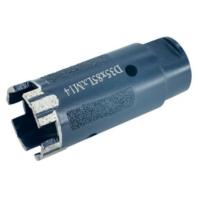 빨간색 그라닌트 돌 건조 뚫기 35mm 코어 뚫기 M14 어댑터와 철 분말