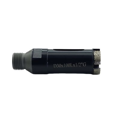 30mm 지름의 대리석 다이아몬드 드릴링 도구와 100mm 길이 세그먼트 된 드릴 비트