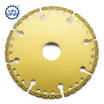 1.8mm 스틸 코어 두께 금속 돌 알루미늄을 위한 진공 용접 다이아몬드 절단 디스크