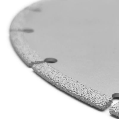 1.8mm 스틸 코어 두께 금속 돌 알루미늄을 위한 진공 용접 다이아몬드 절단 디스크