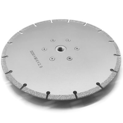 1.8mm 스틸 코어 두께 금속 돌 알루미늄을 위한 진공 용접 다이아몬드 절단 디스크