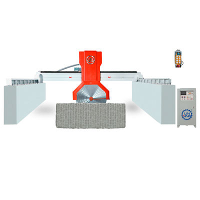 비친 큰 돌 절단 기계 대리석 슬래브 7.5KW 다 자루 블레이드 절단 12000 kg