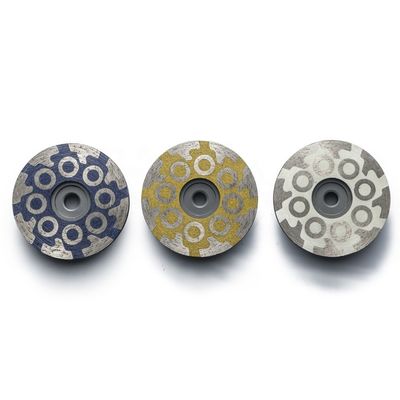 그라나이트 다이아몬드 분말 樹脂 채운 컵 바퀴 둥근 T 모양 세그먼트 바퀴 100mm 125mm