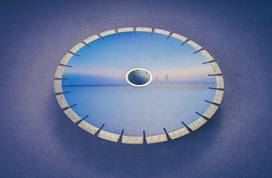라저 브릿지 블레이드 기계 도구와 함께 14'' Granite 돌 절단 디스크 비 슬라이드 블레이드
