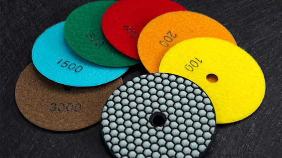 OEM 지원 125mm 樹脂 결합 다이아몬드 플렉서블 건조 닦기 패드