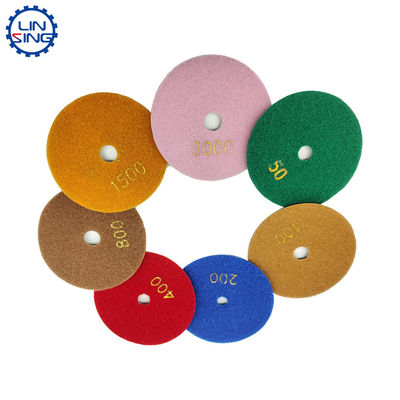 펄핑 패드 D150MM D180MM D230MM 높은 내구성을 가진 건조 습한 다이아몬드 닦기 디스크