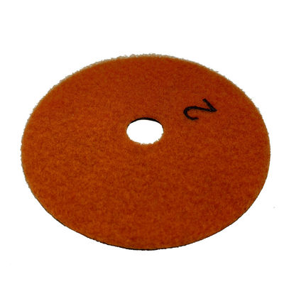 돌 유연 Abrasive 4 &quot;고무 결합 3 단계 닦기 패드 그라나이트 밀링 도구