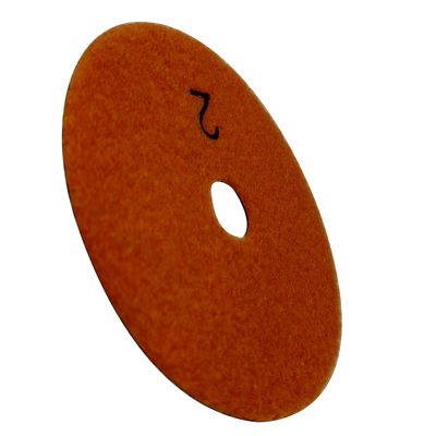 돌 유연 Abrasive 4 &quot;고무 결합 3 단계 닦기 패드 그라나이트 밀링 도구